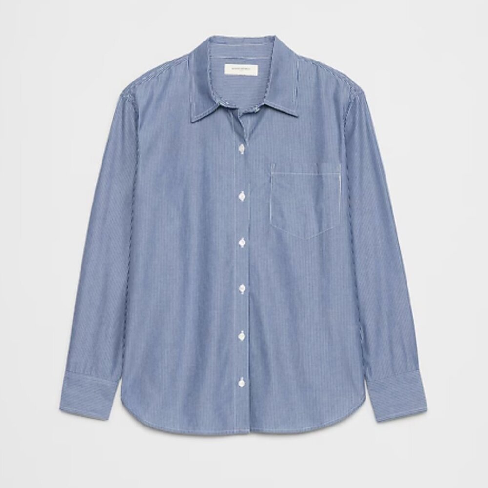 Banana Republic  classic  poplin shirt size S new without tags